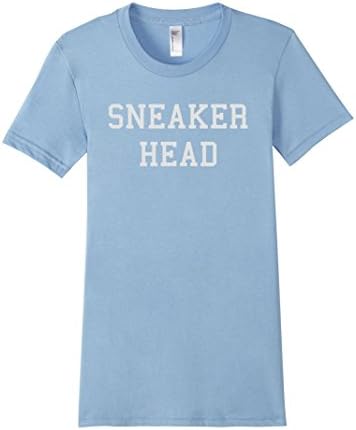 Women's Sneakerhead Minimalist T-Shirt Gift for Sneaker Collectors Small Baby Blue