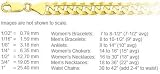 3.0mm flat curb gold chain available in necklace, bracelet and anklet lengths (14K Solid Gold)