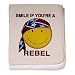 Baby Blanket Petal Pink US Rebel Flag Smiley Face Smile If You're A Rebel