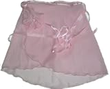 Pink Georgette Wrap Ballet Dance Skirt w/matching Hair Scrunchie Adult/ child