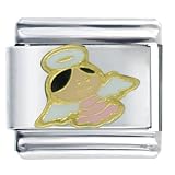 Pugster Little Girl Angel Italian Charm