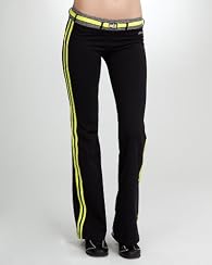 Yellow Space-Dye Belted Pant - BEBE SPORT
