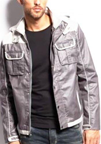 INC International Concepts Quin Blocked Jacket Grey Skies (Large)