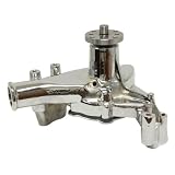 1969-76 Chevy Small Block Aluminum High Volume Long Water Pump - Chrome by CFR Performance