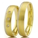 Eheringe Trauringe Gold 585 Weißgold Gelbgold mit Brillanten (Paarpreis)