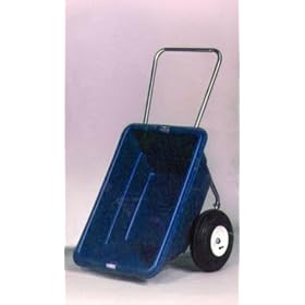 Garden Cart 5.5 cu. ft. 15.5 Flat-Proof Rib Tire (Blue Tub) from Garden Wagons