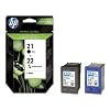 HP Original 21 and 22 Combo-Pack Ink Cartridges (1 Black, 1 Tri-colour)