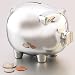 Sterlingcraft® Piggy Bank with Bright Chrome F GFPIG2