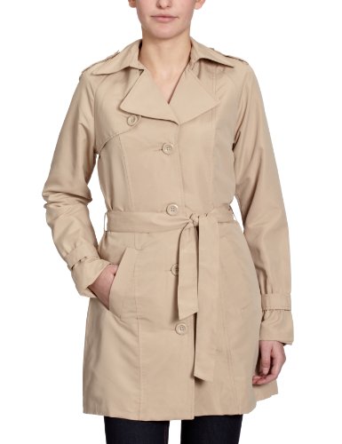VERO MODA Damen Trench Coat, 10073226, Gr. 40, Beige (STOCKING BEIGE) Preisvergleich