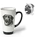 Porcelain Funnel Cup with Mastiff (6 inch, Black and white)