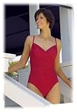 Miraclesuit Women's Captiva Rushed Waist Asymmetrical Wrap Swimsuit