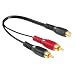 Hama 44115 Audio-Adapter 2 Cinch-Stecker - Cinch-Kupplung