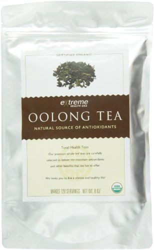 Extreme Health USA Extreme Health's Organic Oolong Tea, Total Health Loose Leaf Tea, 8-Ounce Pouches