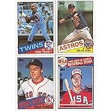 1985 Topps Baseball Complete 792 Card Set with Kirby Puckett, Roger Clemens and Mark McGwire Rookie Cards Plus Other Stars Including Ryan, Brett, Mattingly, Ripken, Gooden, Sandberg, Boggs, Henderson, Gwynn and More!