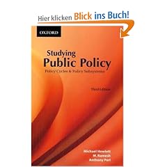 Studying Public Policy: Policy Cycles and Policy Subsystems
