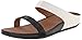 FitFlop Women's Banda Micro Crystal Slide Dress Sandal, Black/White, 6 M US