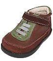 Mike Brown and Green Leather Ankle Boot (c) ~ 5 (12 - 18 Months)