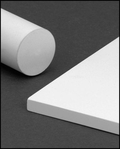 Machinable Bisque Alumina Ceramic Plate, 6" x 6" x 1/4" Thick, Plate Weight 16 oz.