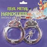 Metal handcuffs with keys