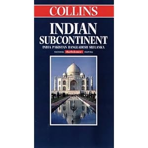 Indian Subcontinent: India, Pakistan, Bangladesh, Sri Lanka (Collins World Travel Maps) by Bartholomew