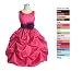 Bella Flower Girl or Party Dress in Fuchsia Clouds of Taffeta