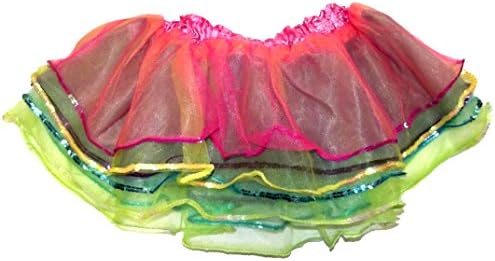 ALMAR SALES CO. PRINCESS EXPRESSIONS CHILDRENS RAINBOW TUTU WITH SEQUINS