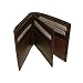 Genuine Leather Croc Embossed Bifold Mens Wallet (Brown)