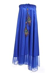 Strapless Feathers Sheer Beaded  Dress