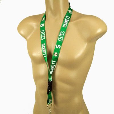 BOSTON CELTICS OFFICIAL LOGO LANYARD KEYCHAIN