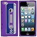 Purple Audio Classic Cassette Tape Silicone Case Cover Skin Protector For iPhone 5 5TH 5G
