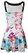 Fancyinn® Women Sexy Halter Neck Floral Print Backless Beach Skater Mini Dress