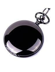 armel Pocket Watch Quartz Movement White Dial Arabic Numerals with Chain Full Hunter