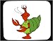 Decorated Mouse Pad with crab, hermit, crustacean