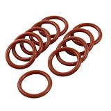 Amico 10 Pcs Industrial Silicone O Ring Seal Gasket 19mm x 25mm x 3mm