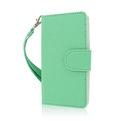 ZTE Warp 4G (N9510) Wallet Case, MPERO FLEX FLIP Wallet Case for ZTE Warp 4G N9510 - Mint Green