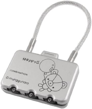 Resettable 3 Digits Wire Hoop Metal Combination Password Padlock