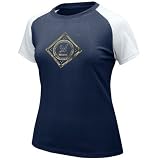 Nike - Nike Milwaukee Brewers Navy Blue Ladies Diamond Raglan T-shirt