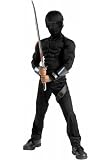 Gi Joe Snake Eyes Muscle Costume - Child Costume