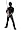 Gi Joe Snake Eyes Muscle Costume - Child Costume - Child Size 7 -8