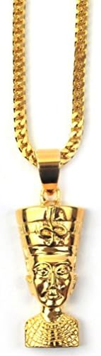 The Gold Gods Nefertiti 18K Gold Plated Necklace 28"