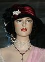 Flapper Hat New Cloche Hat Design Roaring Twenties Style "Lady Shannon" Black