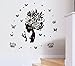 New Wayzon Pretty Butterfly Flower Fairy Girl Removable PVC Wall Sticker Home Decor Decals
