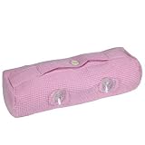Kingsley Bath Pillow, Inflatable, Waffle Weave Cotton Pink