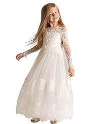 Girls Lace Tulle Flower-Girl Dress/Pageant Dress 