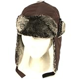 Winter Faux Fur Solid Trooper Trapper Ski Hat Brown Small 41EAtytL3yL. SL160 Winter Faux Fur Solid Trooper Trapper Ski Hat Brown Small