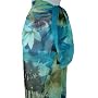 BLUE FLORAL PAREO SARONG BIG SCARF WRAP SWIM SUIT COVER
