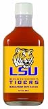 12 Pack LSU (Louisiana St Univ)Tigers Hot Sauce 6.6oz Habenero Flask