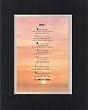 Touching and Heartfelt Poem for Motivations - Today Poem on 11 x 14 inches Double Beveled Matting