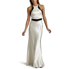 Buy ABS Allen Schwartz Ladies Sequin Panels Long Satin Gown by A.B.S Allen Schwartz