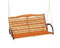 Jack Post Country Garden Hi-Back Swing Seat with Matte Green Frame Includes Hang Chain